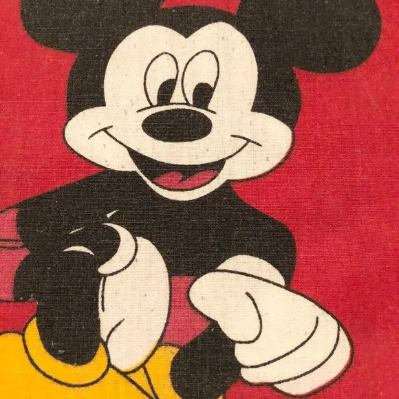 Vintage Pillow Case Mickey Mouse Winnie the Pooh Donald Duck  Balloons 24.5 x 17 - Picture 7 of 16